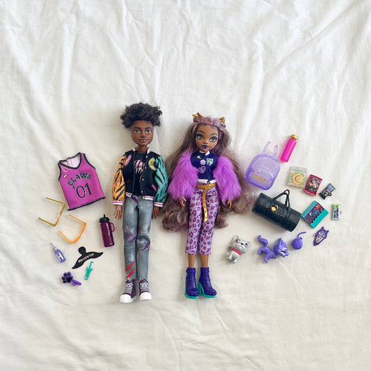 Monster high dolls and accessories
