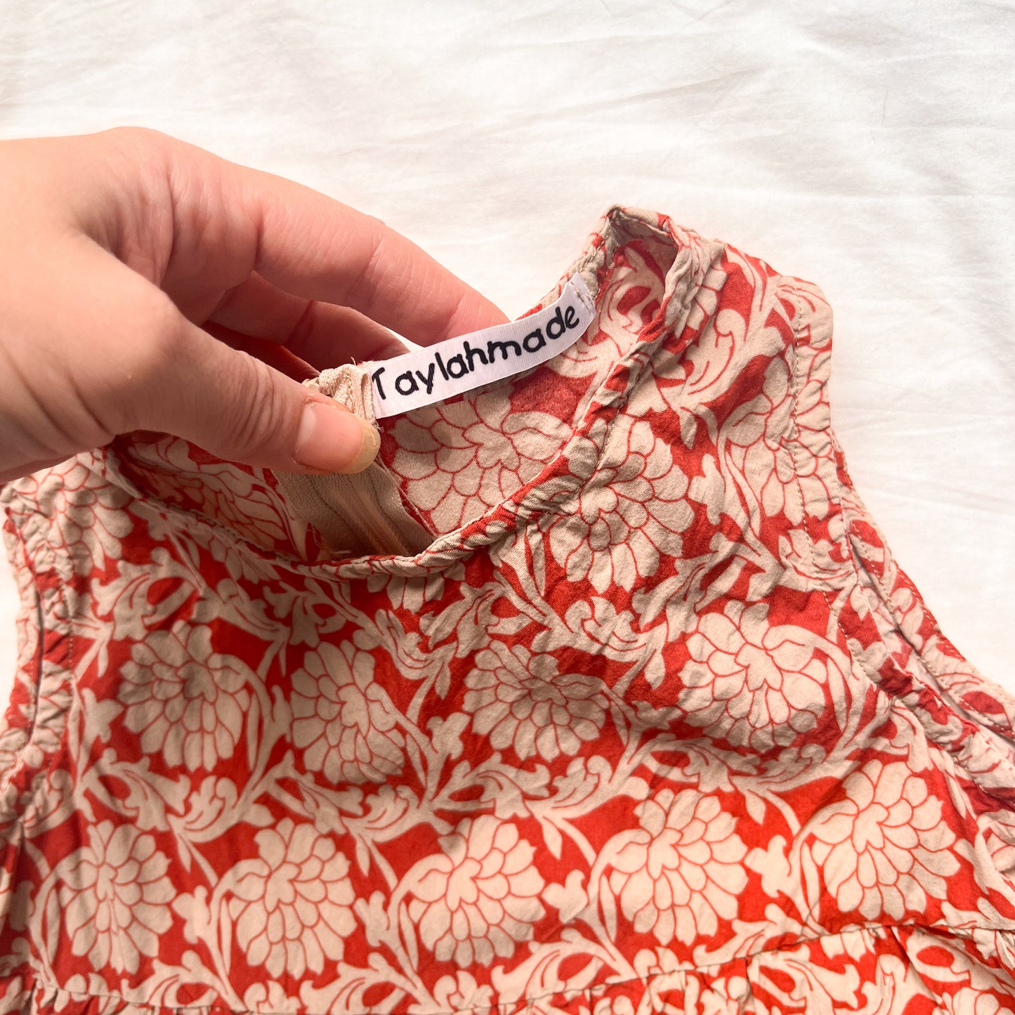 Taylah made dress, aprox size 4-5