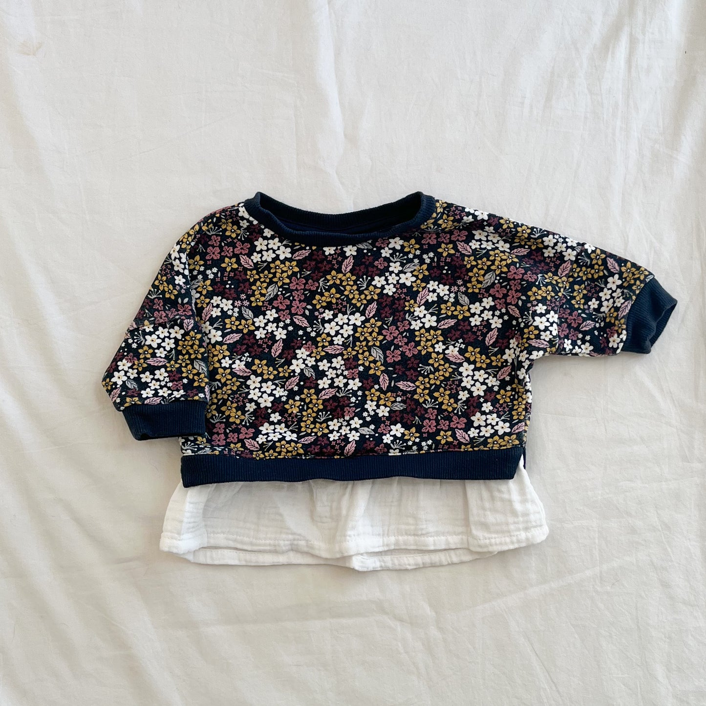 Teeny weeny fleece sweater, 0-3m