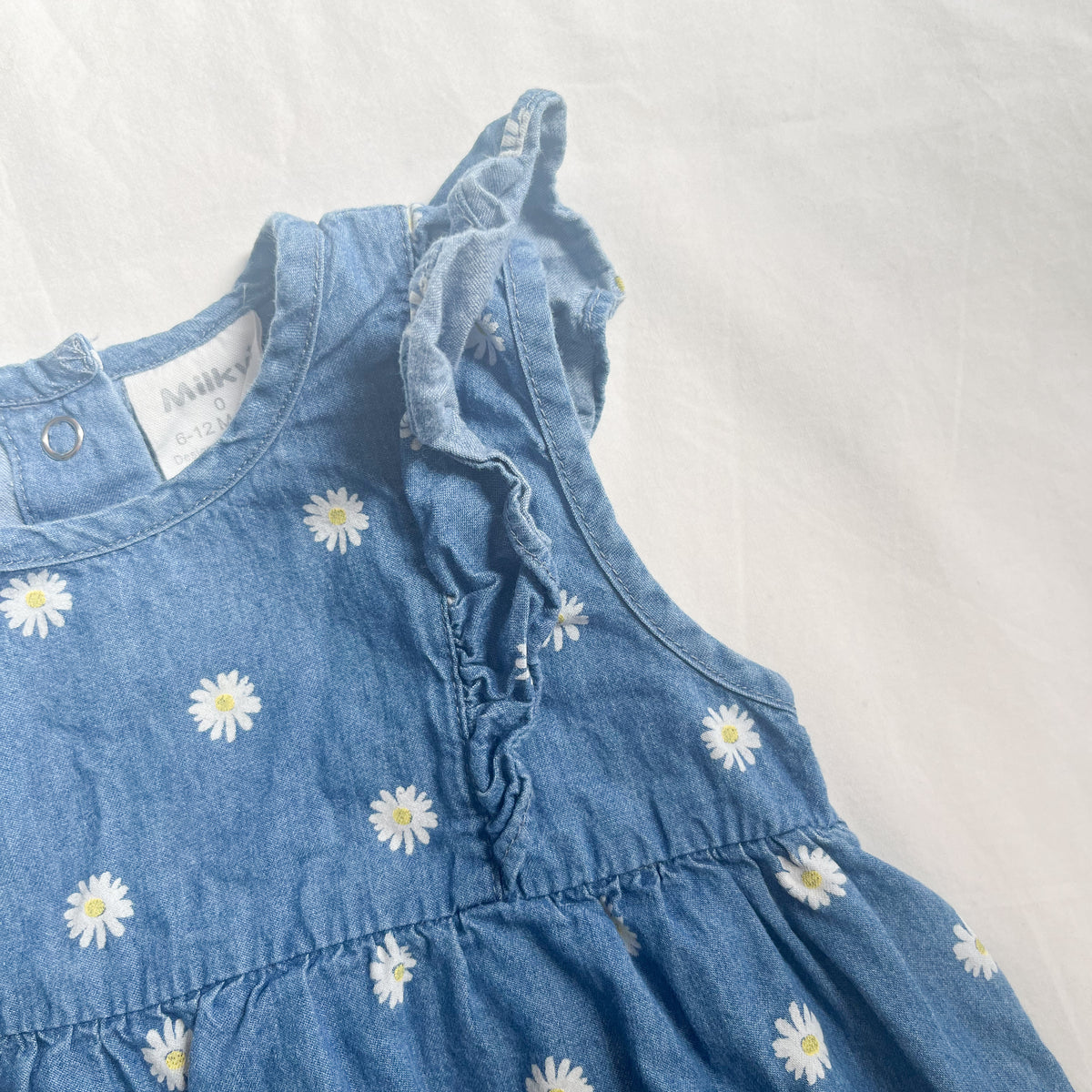 Milky dress/romper, 6-12m