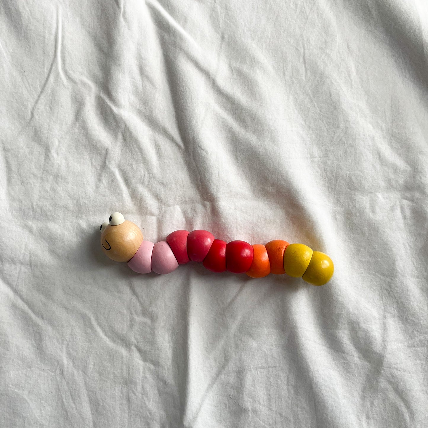 Wooden caterpillar toy