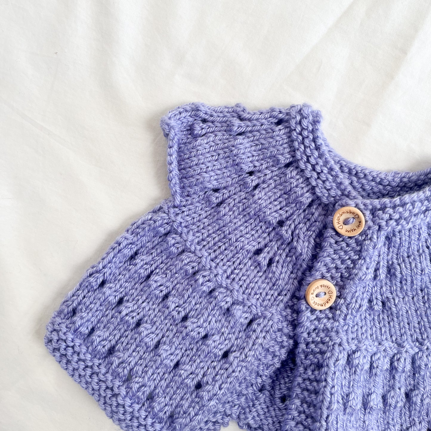 Handmade knit vest, NB-3m