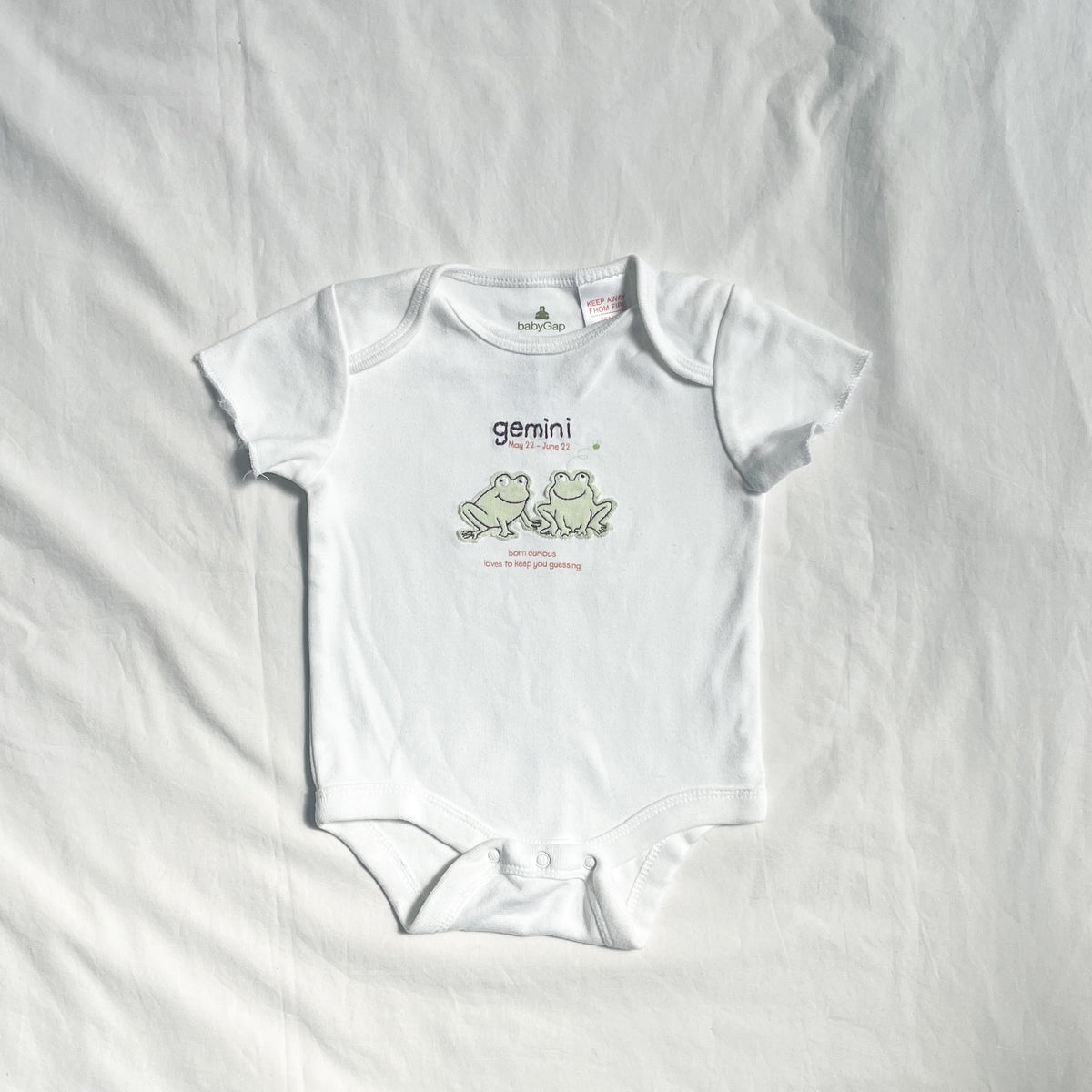 Baby gap Gemini bodysuit, 0-3m