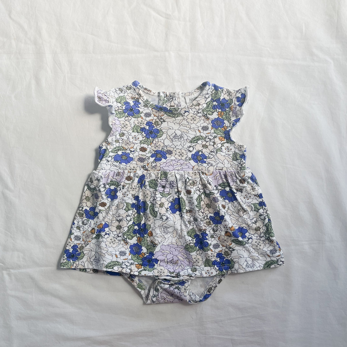 Milky dress/bodysuit, 6-12m