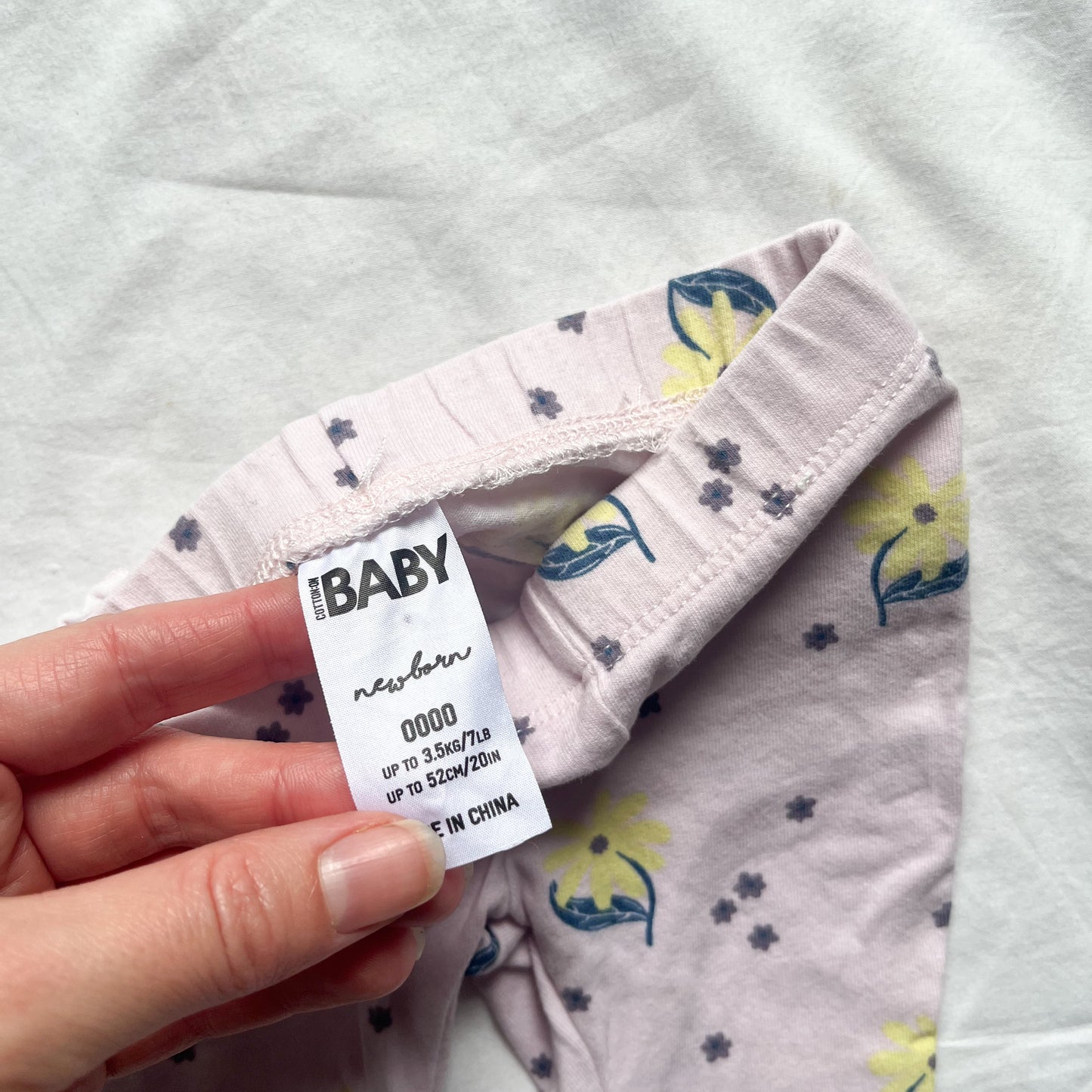Cotton on baby pants, NB