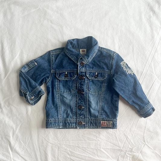 Teeny weeny denim jacket, size 1