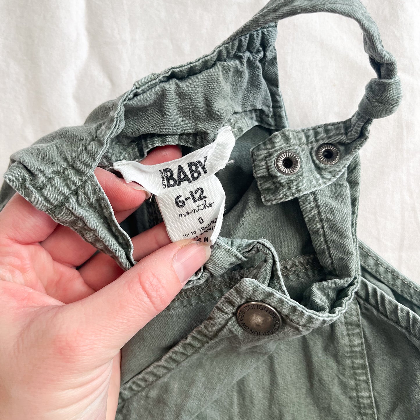 Cotton on overalls, 6-12m