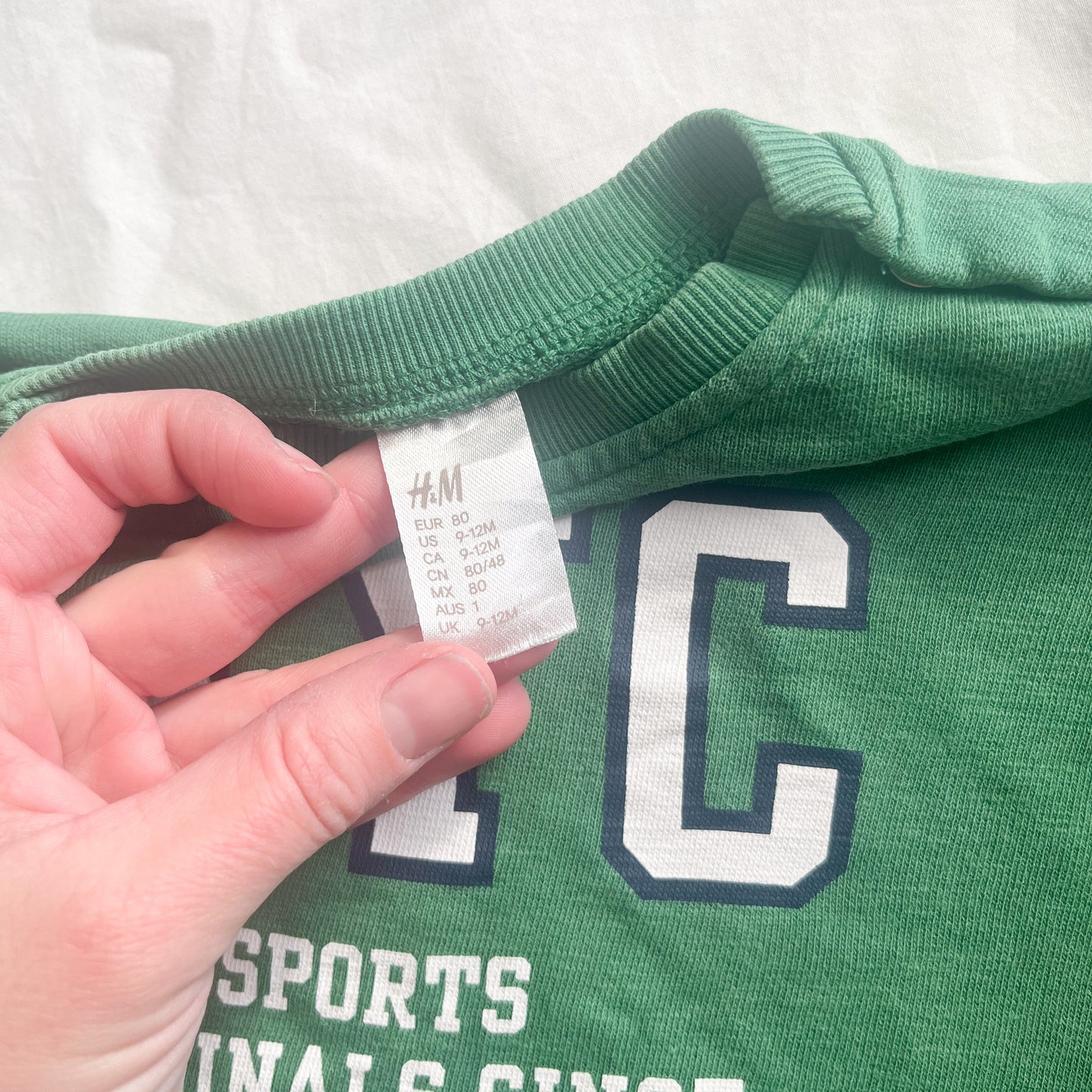H&M sweatsuit, size 1