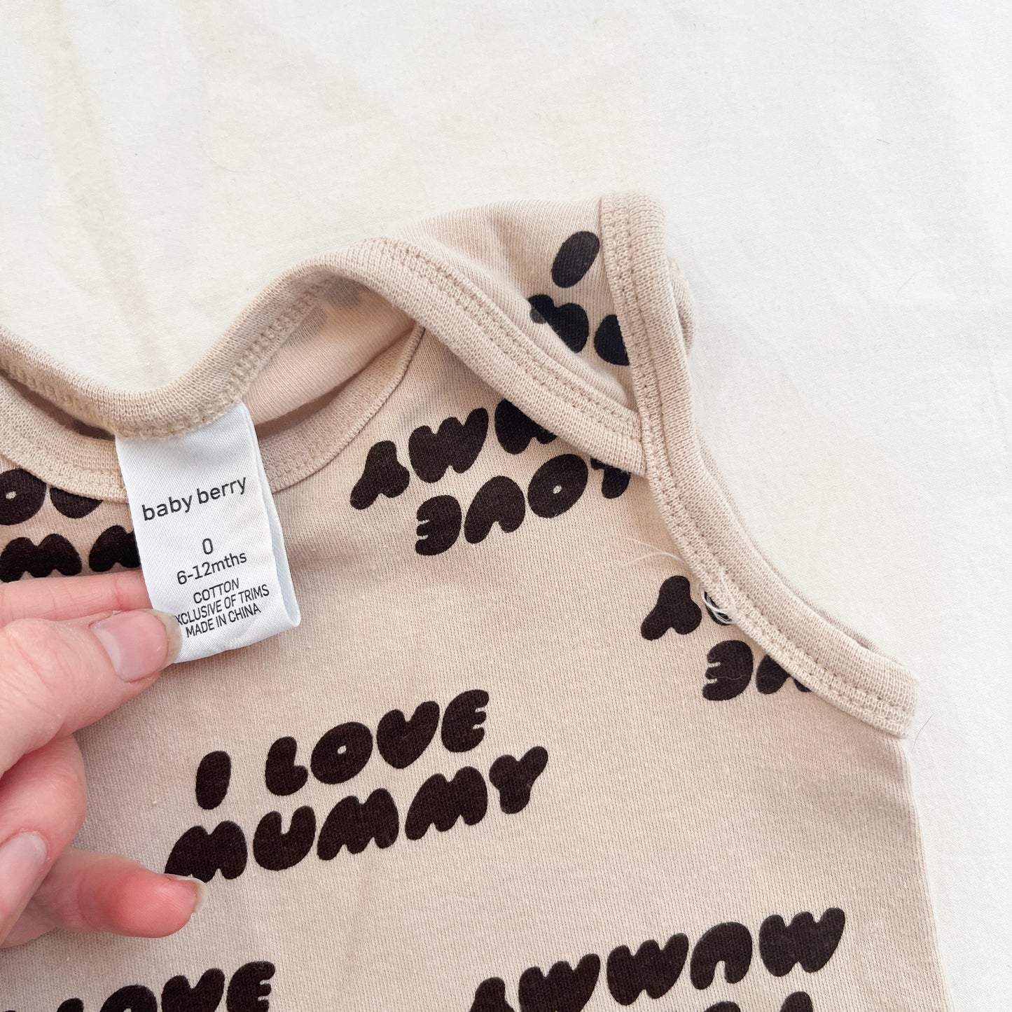 Baby berry bodysuit, 6-12m