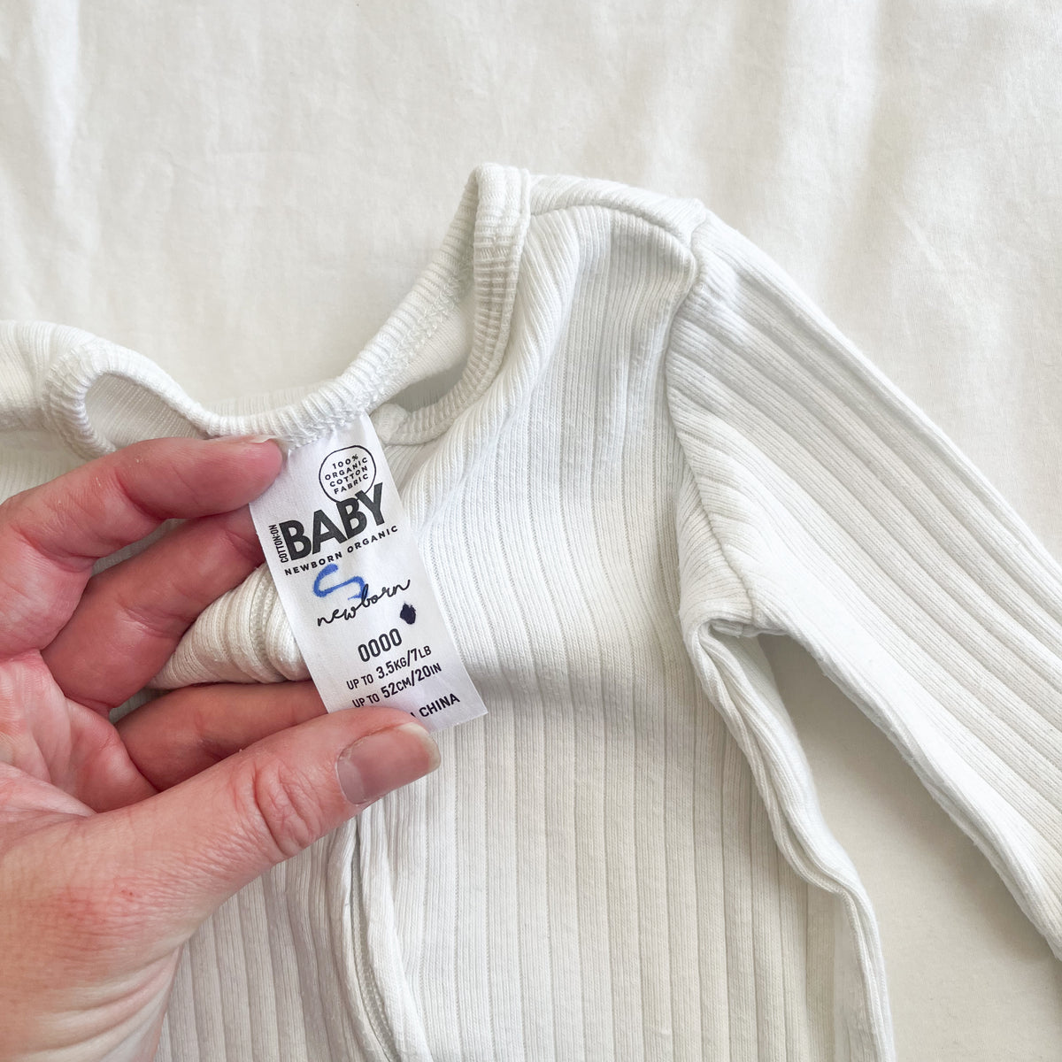 Cotton on baby sleepsuit, NB