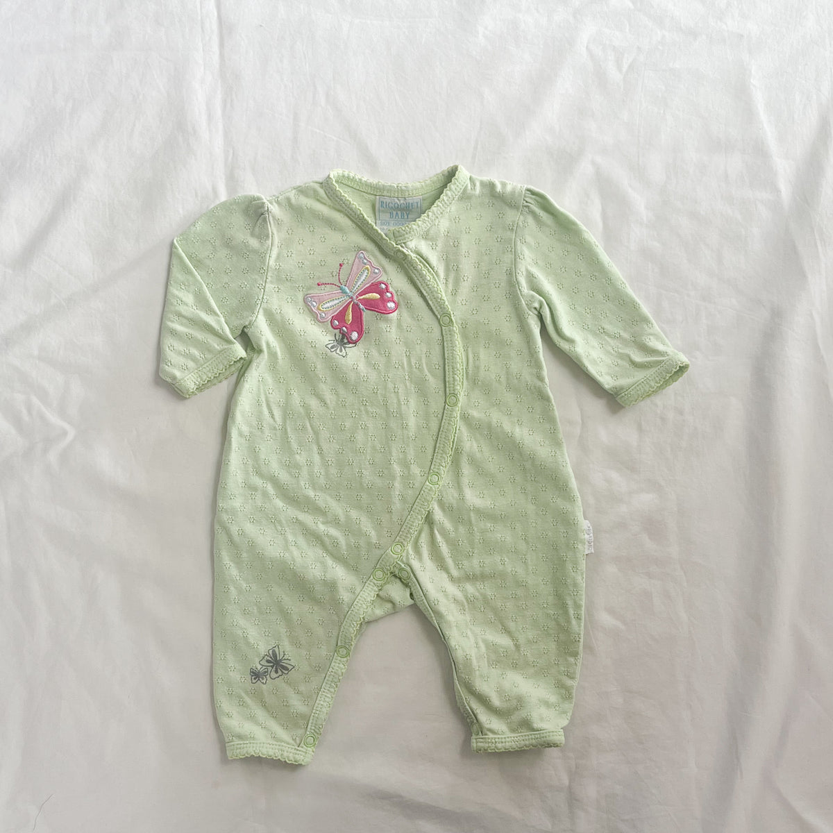 Vintage ricochet growsuit, NB