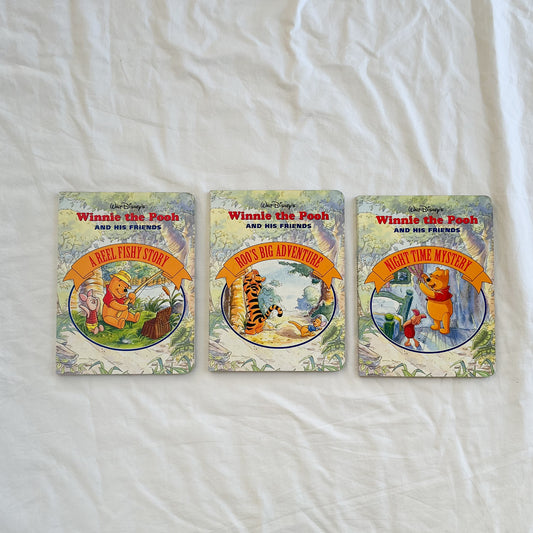 Winnie the Pooh board books x3, small-med