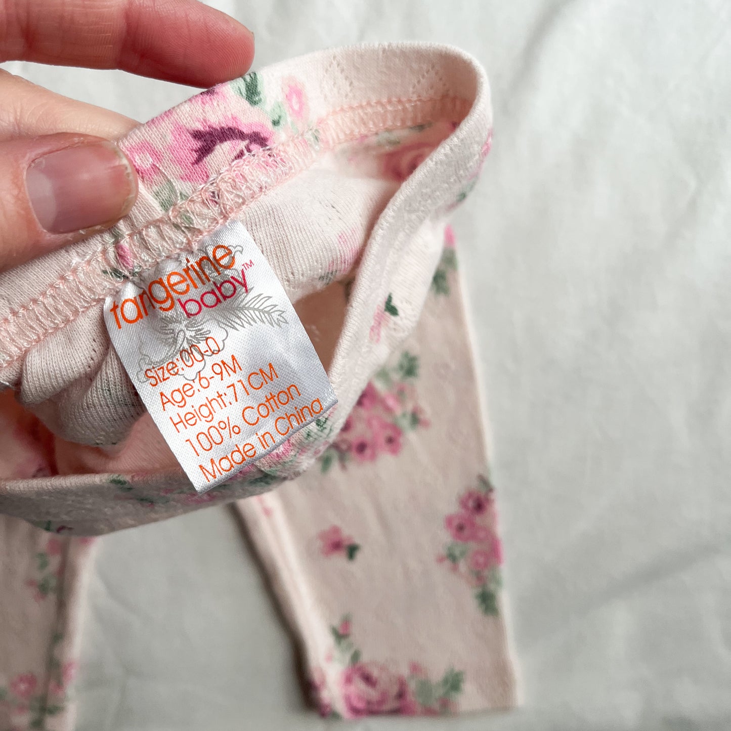 Tangerine pants, 6-9m (more a 3m)