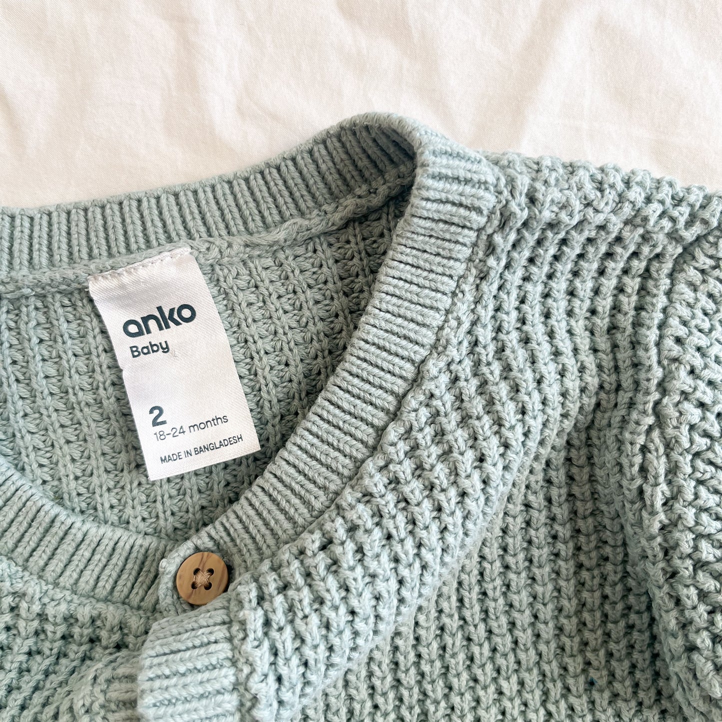Green cardi, size 2