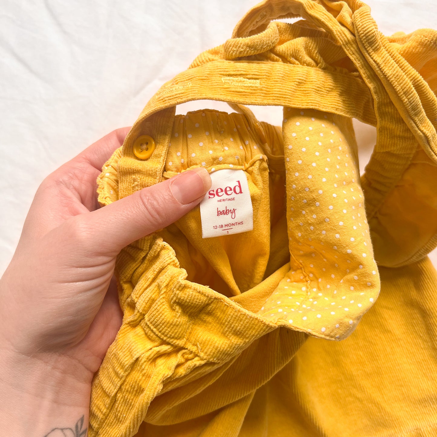 Seed pinny, size 1