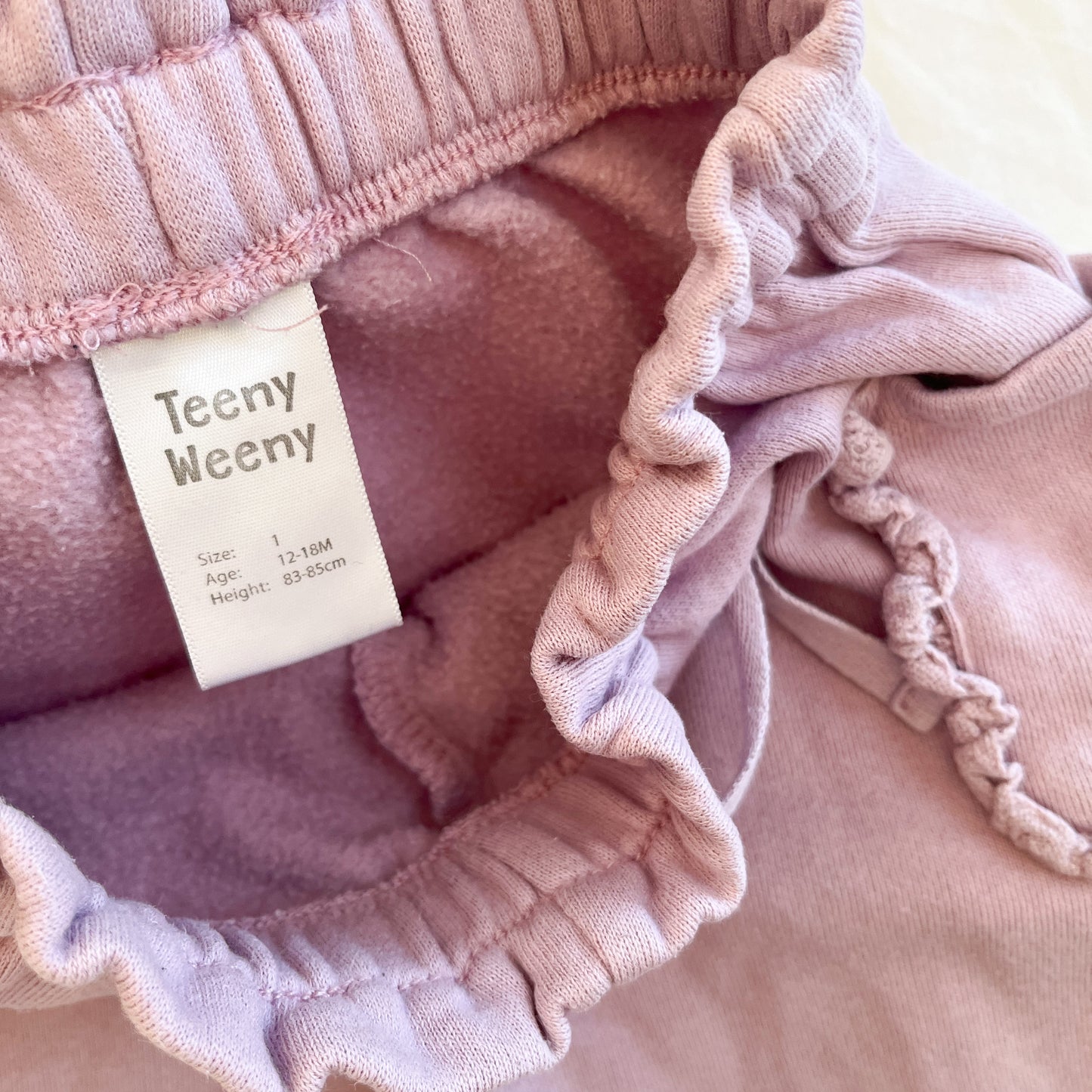 Teeny weeny trackies, size 1