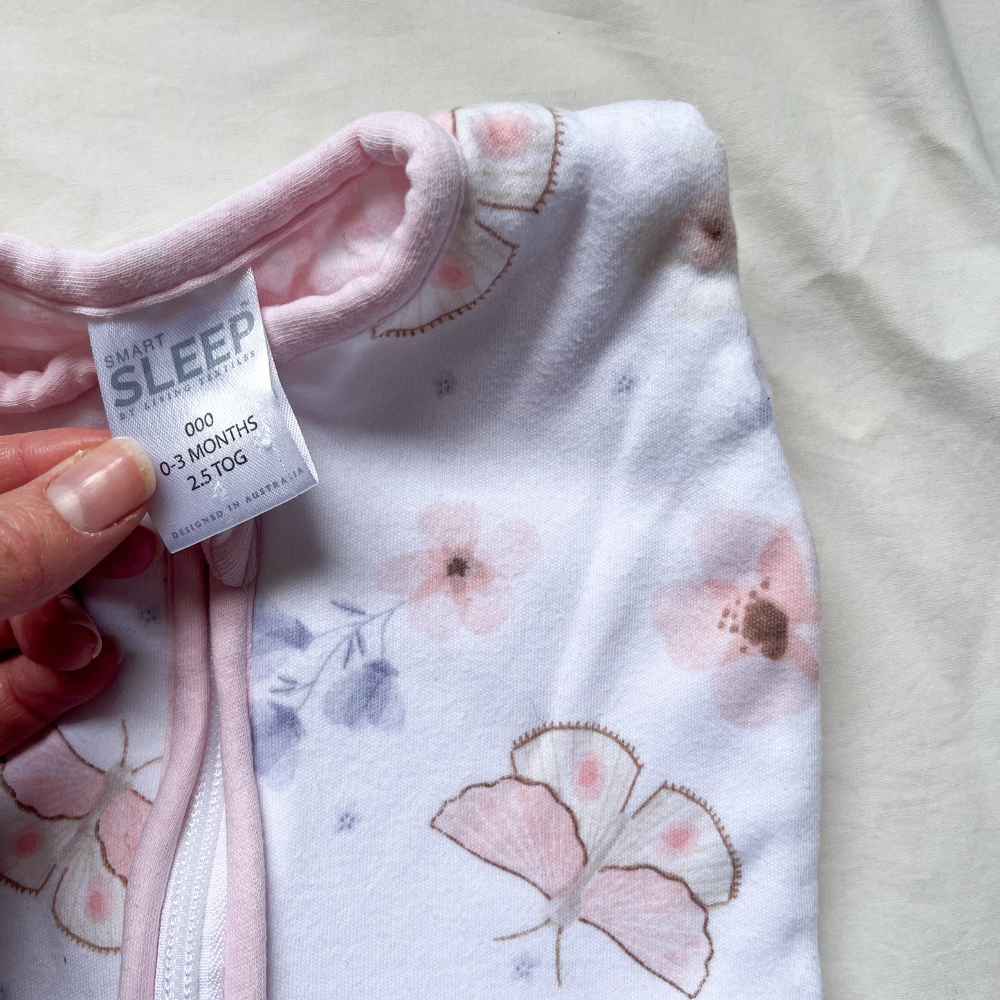 Living textiles sleep sack, 0-3m (2.5TOG)