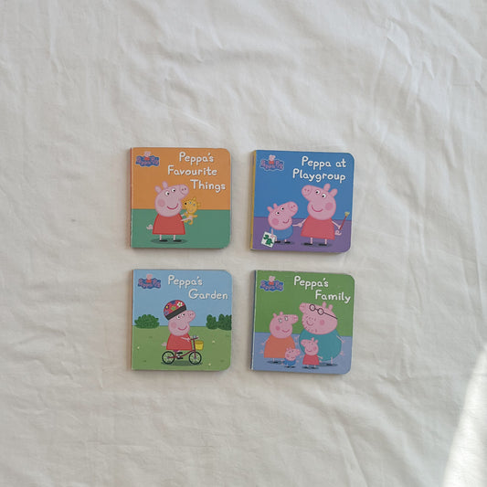 Peppa pig books, minis