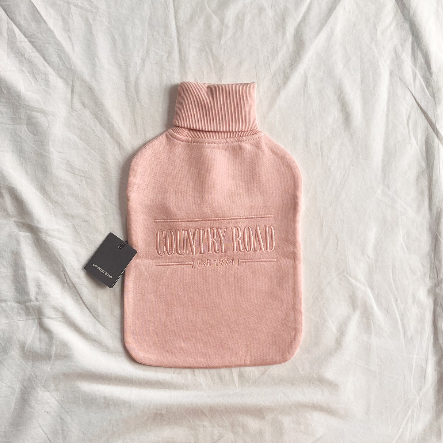 Country road hot water bottle cover